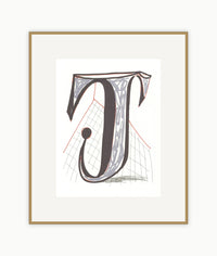 'J' from 'Hockney's Alphabet'