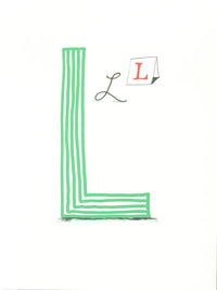 'L' from 'Hockney's Alphabet'