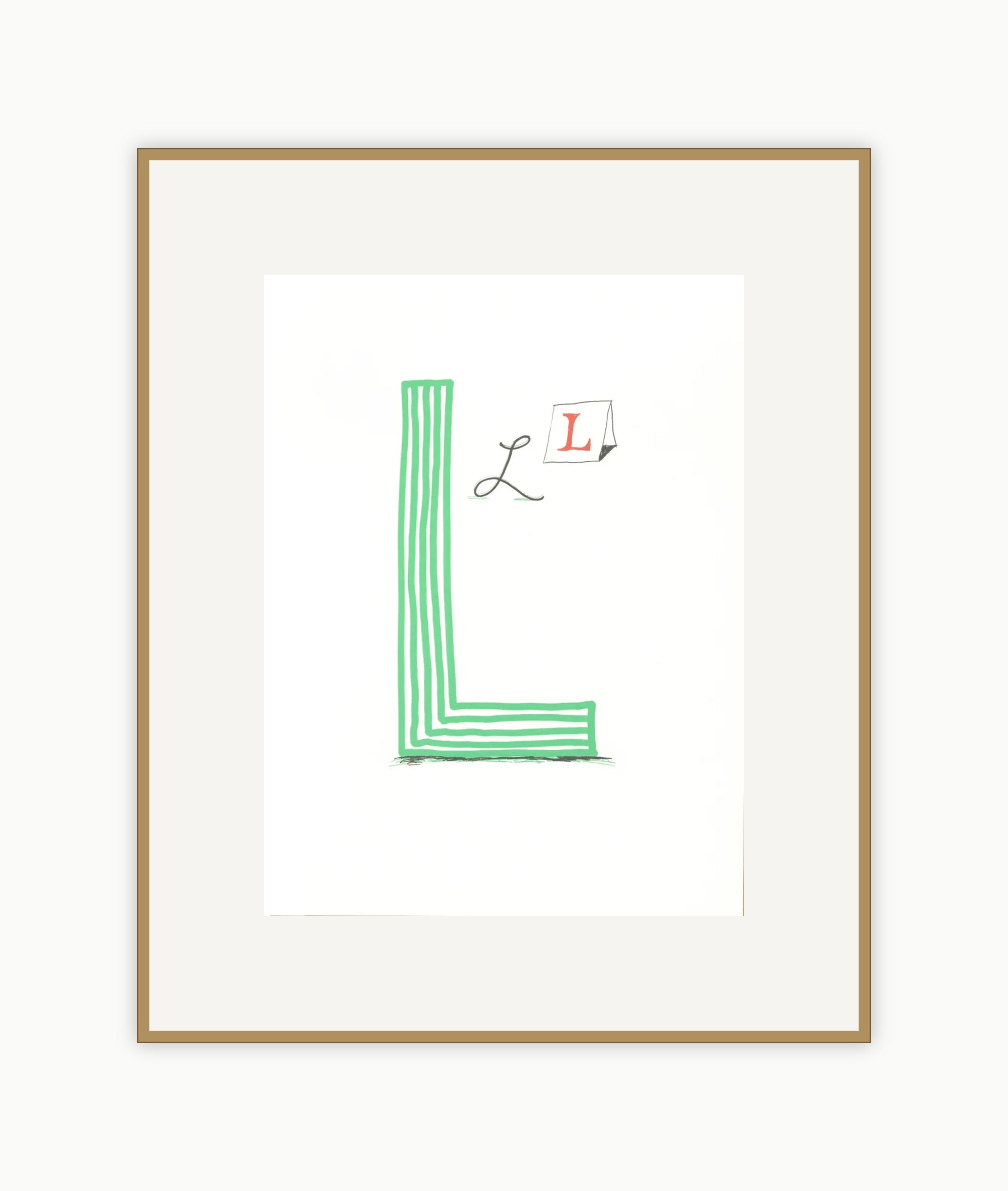 'L' from 'Hockney's Alphabet'