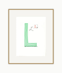 'L' from 'Hockney's Alphabet'