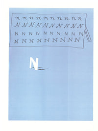 'N' from 'Hockney's Alphabet'