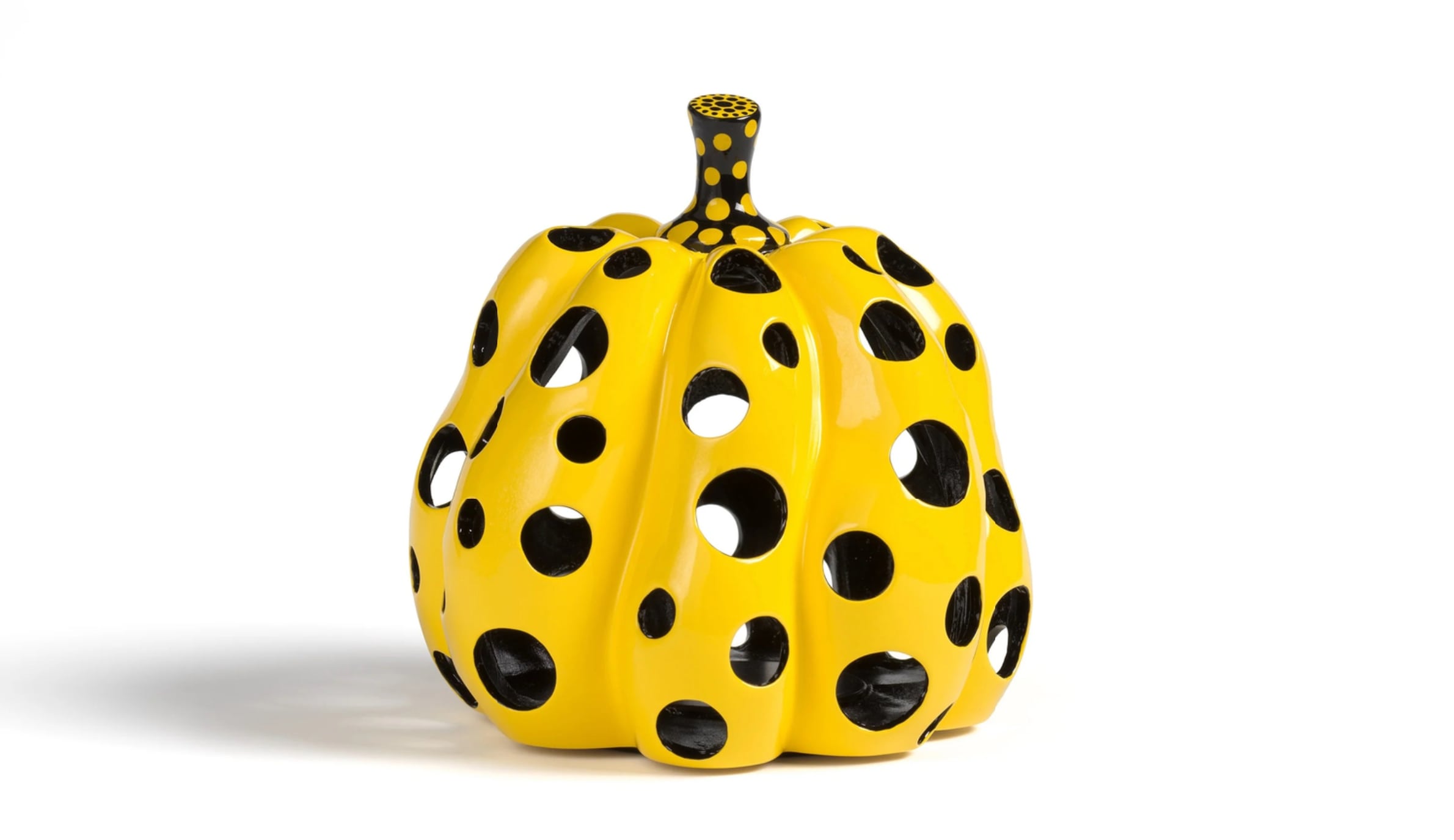 Pumpkin sculpture with holes - Dovehouse Contemporary