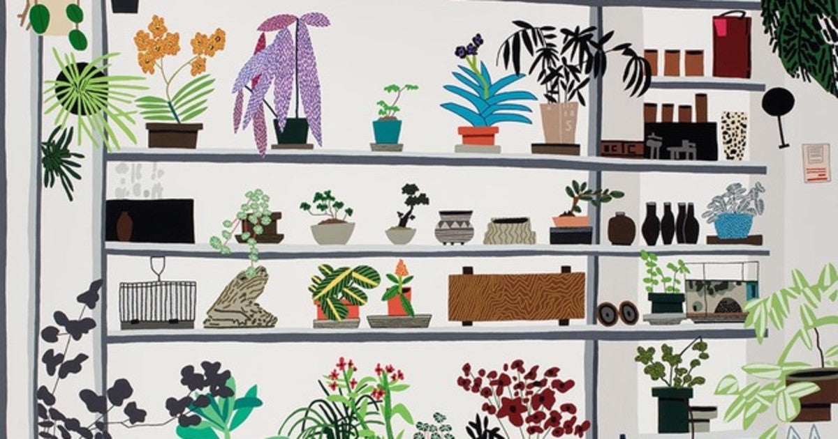 JONAS WOOD Large Shelf Still Life - For Sale | Dovehouse Contemporary