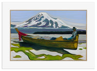 Canoe and Mount Tahoma