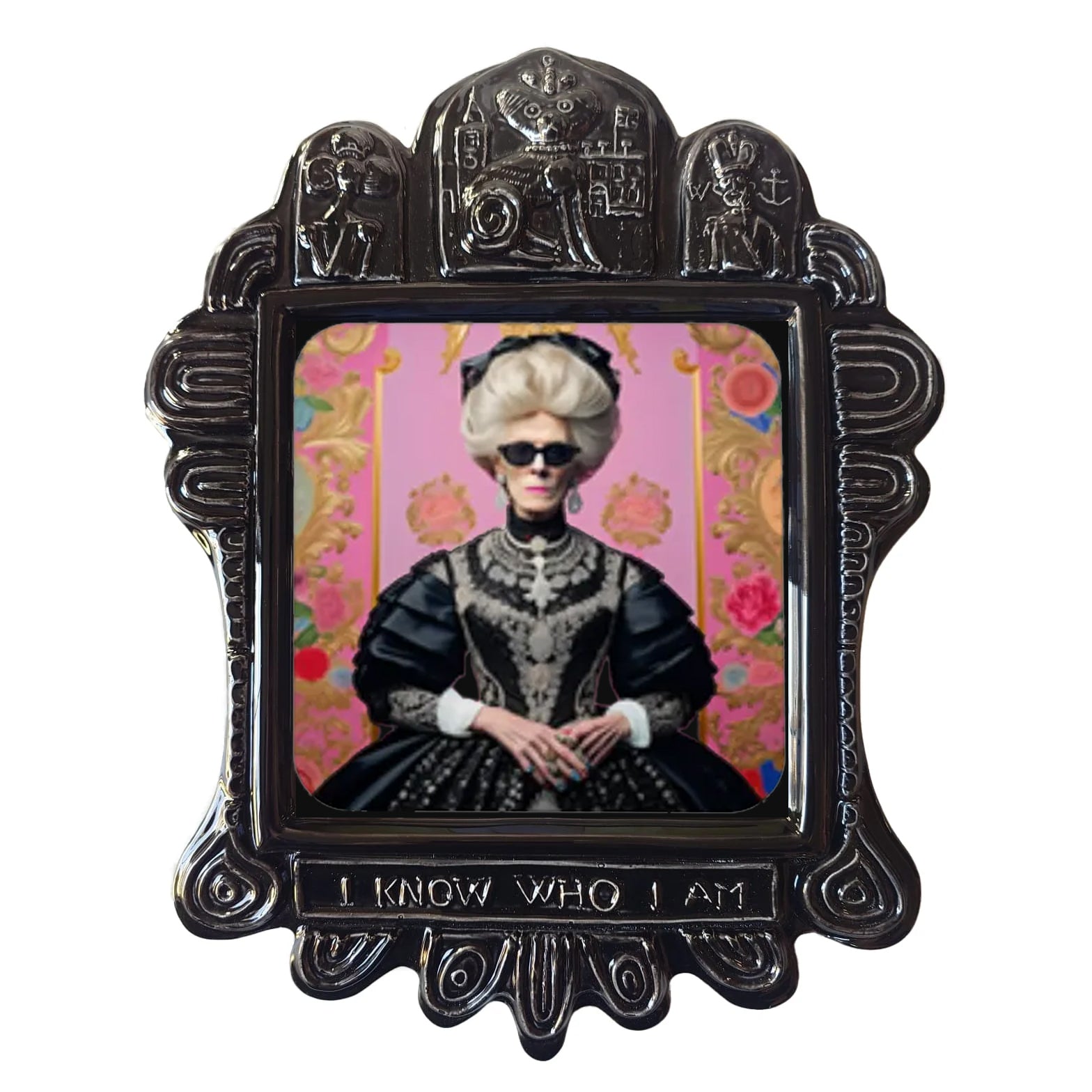 Unique ceramic art piece by Grayson Perry, featuring intricate designs and vibrant colors on a textured surface.