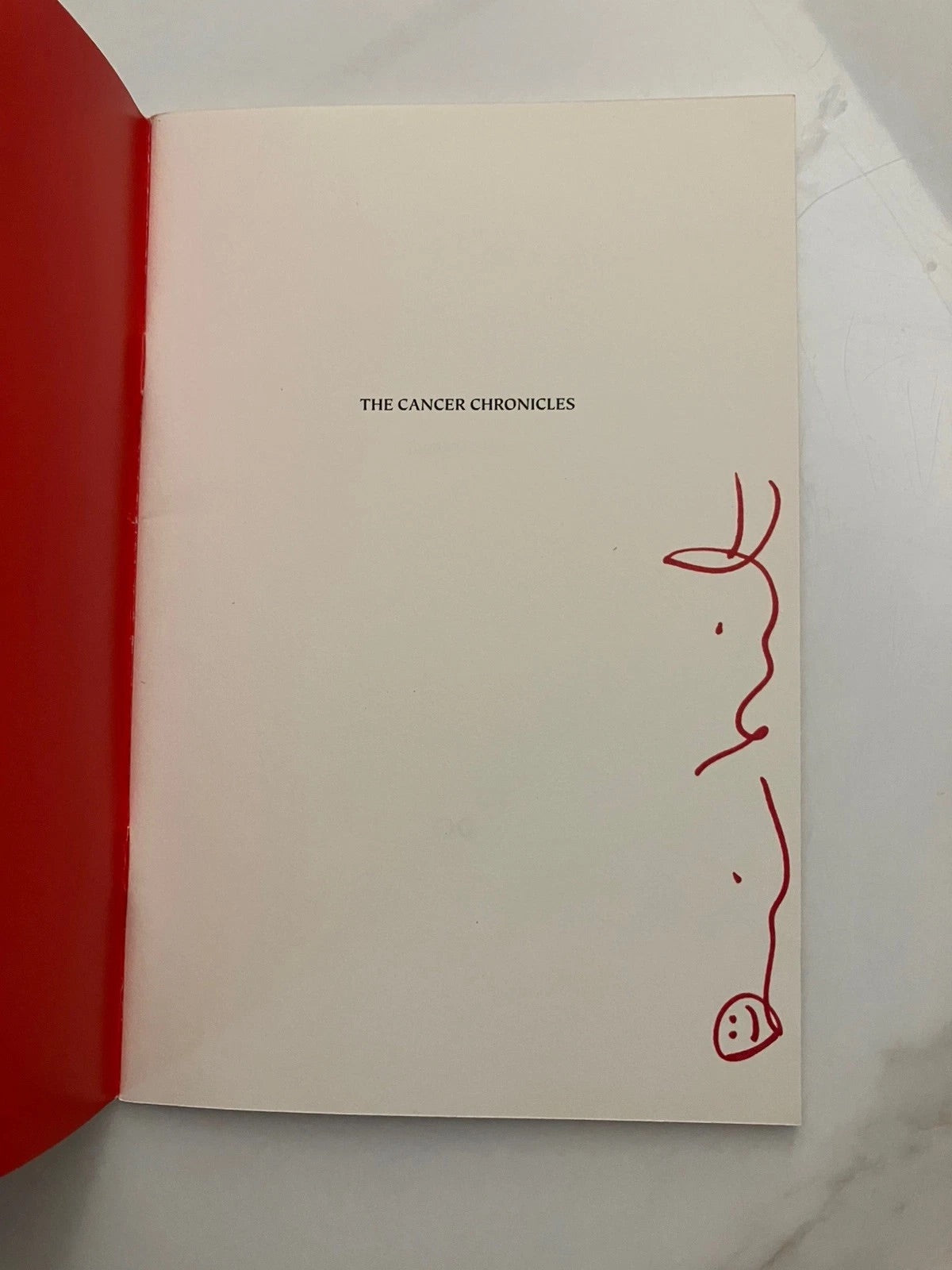 Self-portrait by Damien Hirst featuring a colorful smiley face design on a textured background.