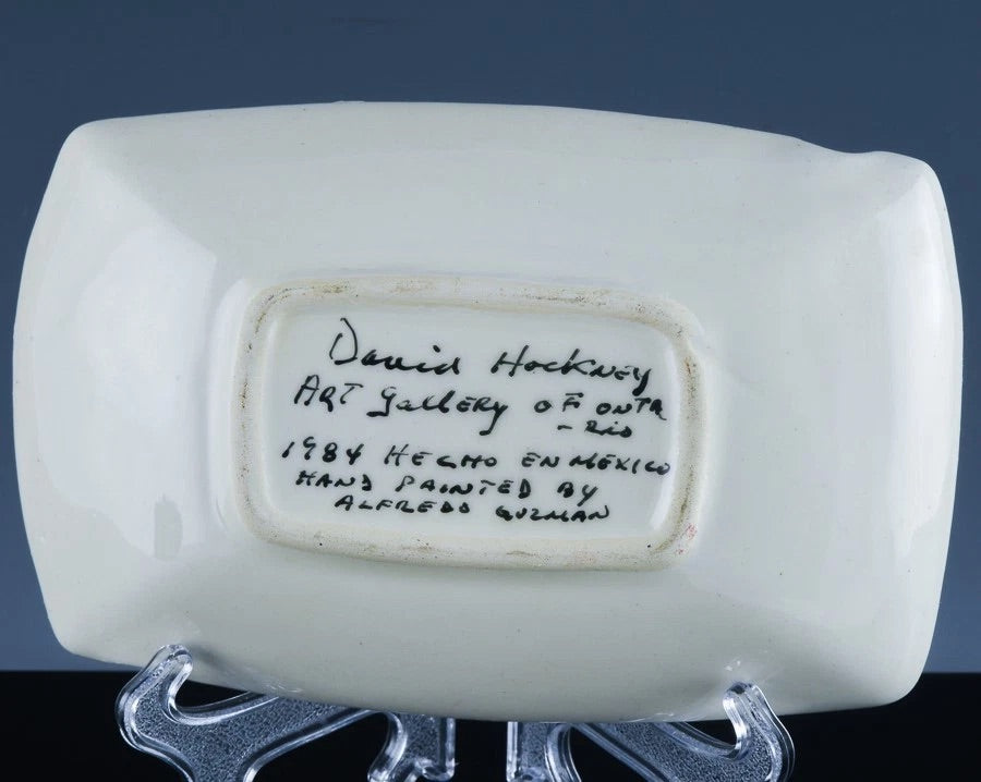 David Hockney Ontario Ashtray 1984 Ceramic Artwork