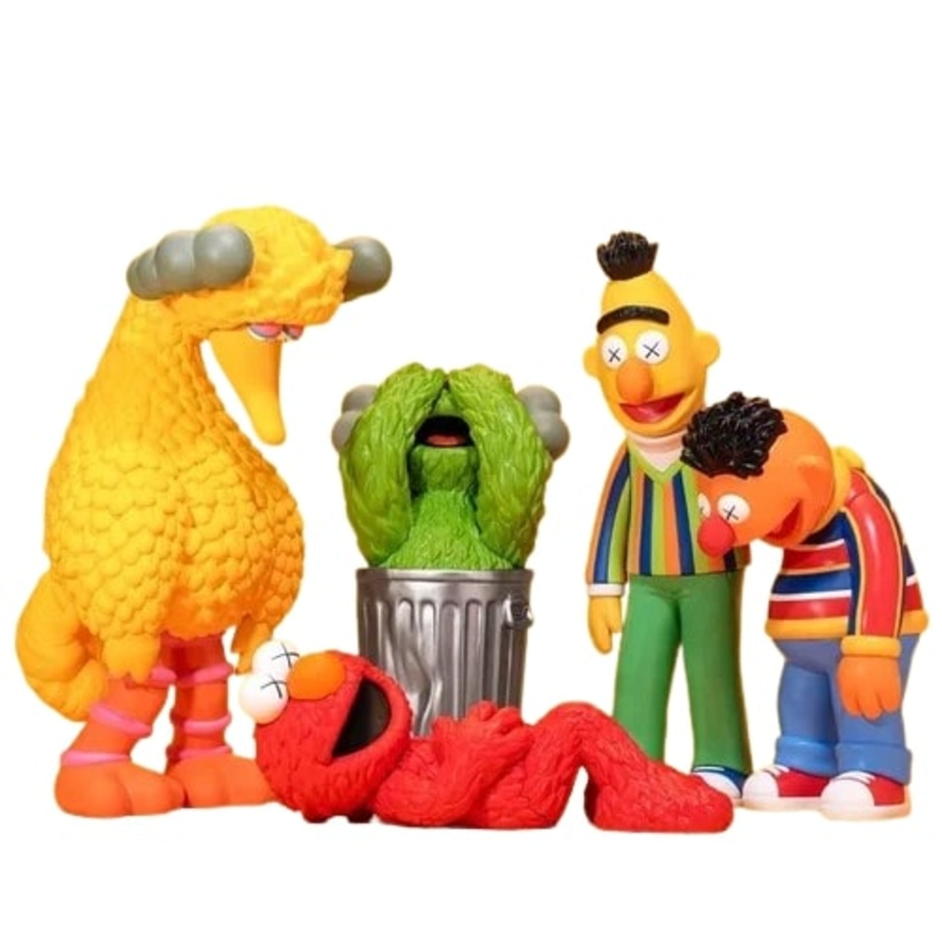 Sesame Street, Set of 4 (Elmo, Oscar, Big Bird, Bert & Ernie)